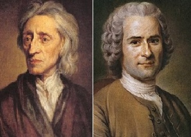 John Locke 1632-1704; Jean-Jacques Rousseau 1712-1778