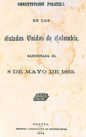 Constitución política de los Estados Unidos de Colombia