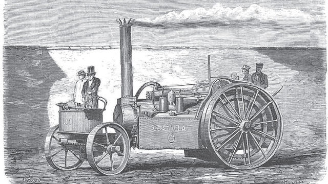El moto a vapor se usa por primera ves en Europa.