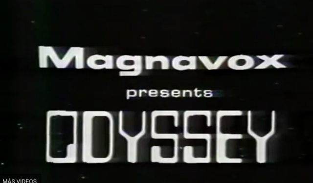 Primer comercial televisivo: MAGNAVOX ODYSSEY