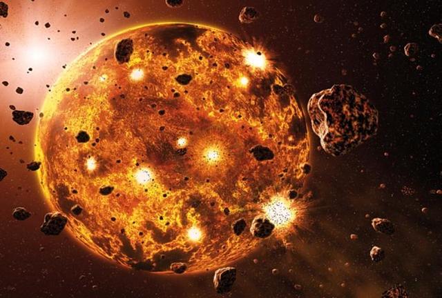 4540 millones de años atrás