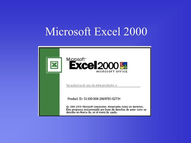 Excel 2000