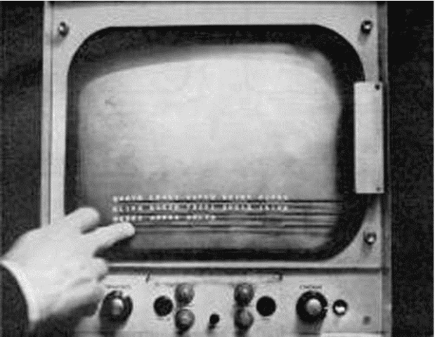 Primera pantalla táctil (1965)