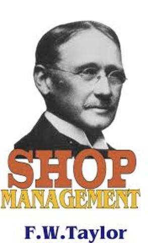 Shop Management (Frederick Taylor "Administración Científica")
