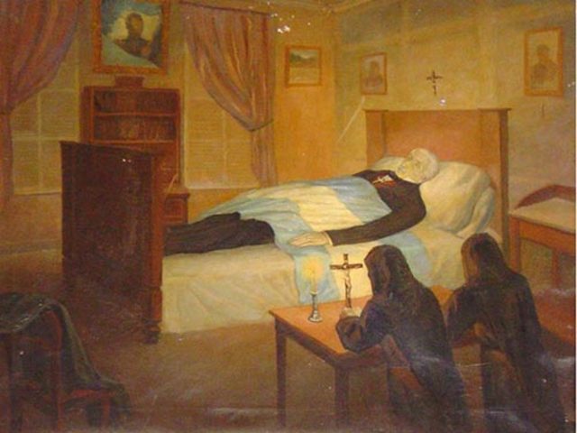 Fallece San Martín en Boulogne Sur Mer , Francia