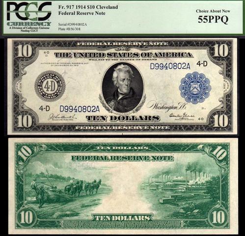 Ten Dollar Federal Reserve Note