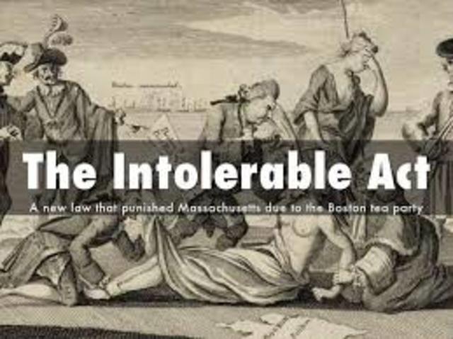The Intolerable Act: Boston Port Act