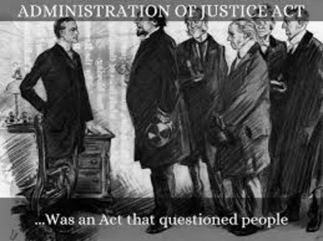 The Administration of Justice Act