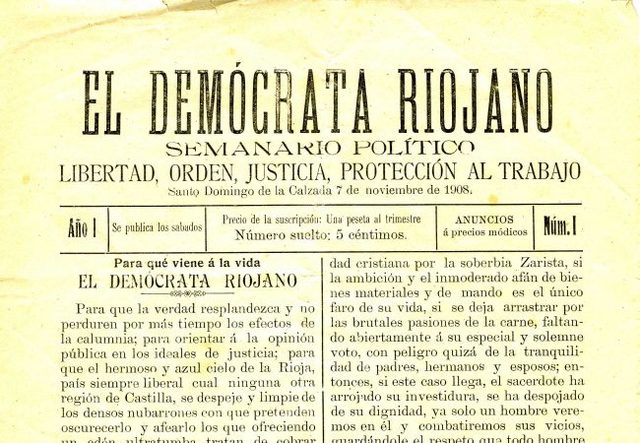 Aparición del periódico La Oposición y El Demócrata