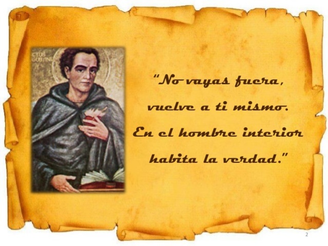 Enseñanza cristiana de San Agustín.