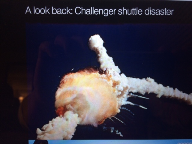 Watched the Space Shuttle Challenger Disaster live.