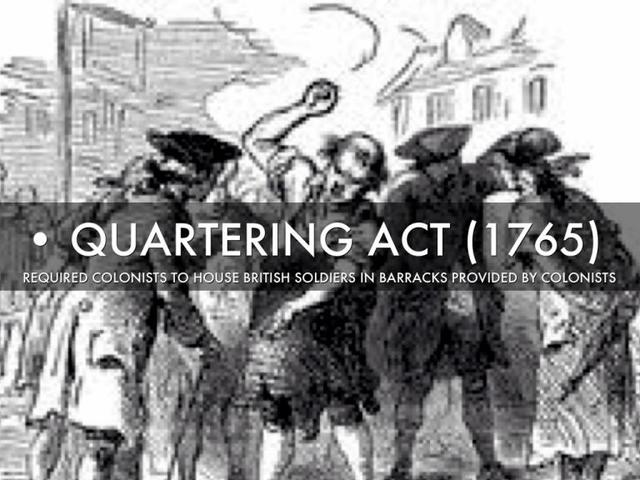 The Quartering Act (May 17, 1765)