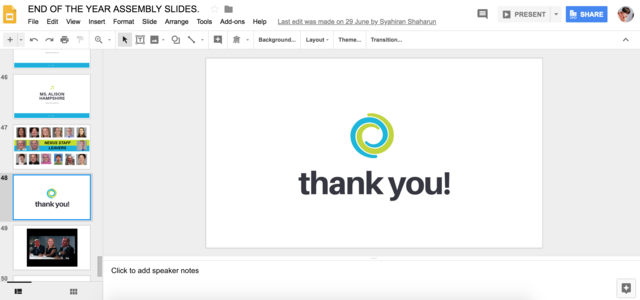 End of the Year Assembly