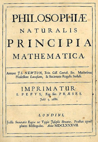 Newton publishes Philosopiae Naturalis Principia Mathematica.