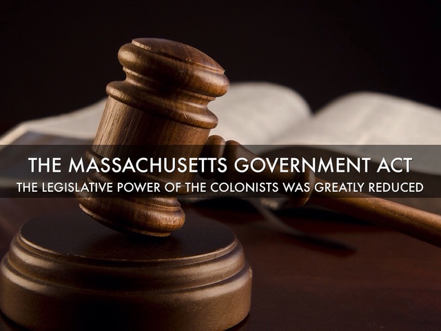 The Massachusetts Govt. Act (May 20, 1774)