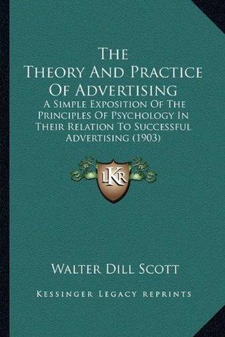 Primera edición del libro "The Theory Of Advertising"