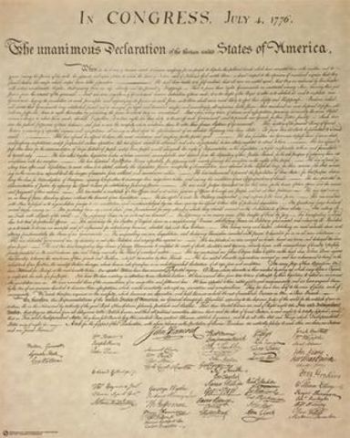 Unabhängigkeitserklärung der USA