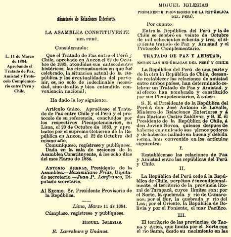 FIRMA DEL TRATADO DE ANCÓN