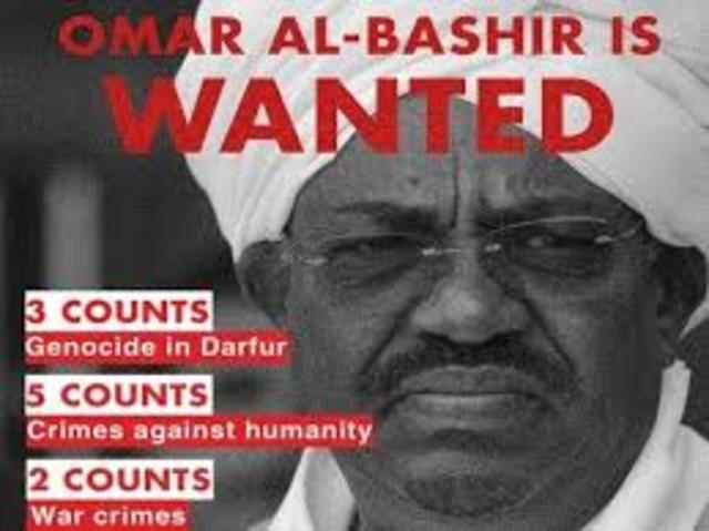 International Criminal Court issues an arrest warrant for Sudanese President Omar Hassan al-Bashir for war crimes and crimes against humanity in Darfur becoming the first sitting head of state to be indicted