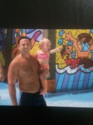 Went to the water park with Daddy