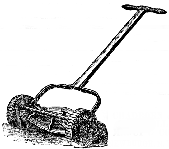 First Mechanical Lawn Mower