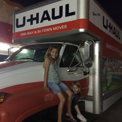 We had to rent a U-Haul - Lol ! Wouldn't give us a bigger truck since my mommy drove a Mini