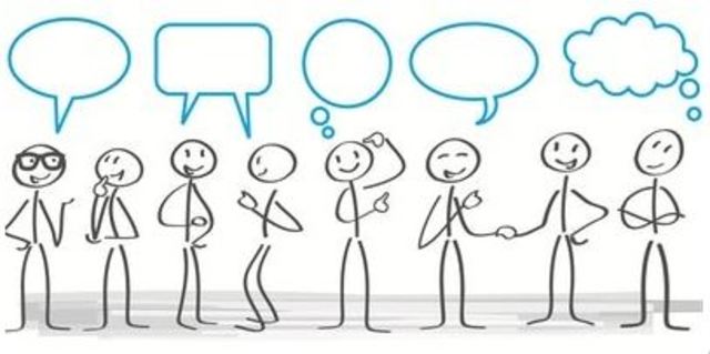 Indica a la persona que estas escuchando.