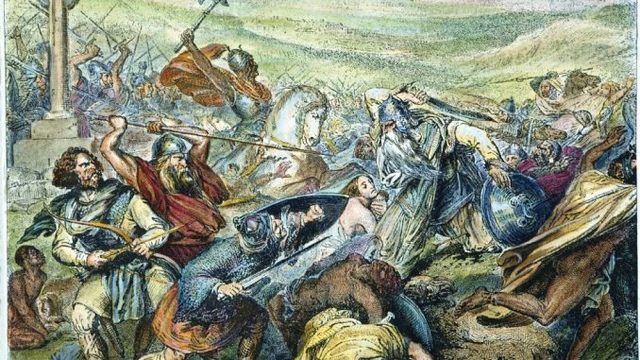 Charles Martel and the Franks defeat Arab rule