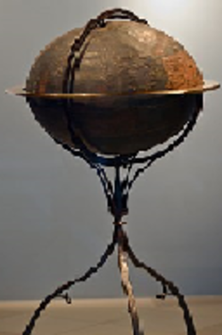 GLOBO TERRESTRE MÁS ANTIGUO QUE SOBREVIVE.