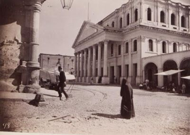 Construcción de teatro Degollado