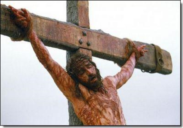 Jesus bliver henrettet.