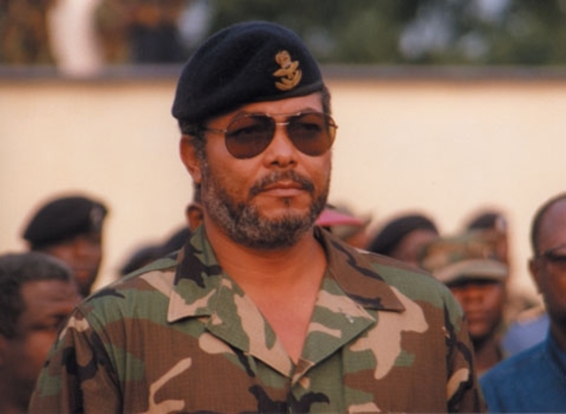 Jerry Rawlings overtager magten i Ghana efter fjerde statskup på bare 15 år