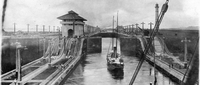 Panama Canal opened