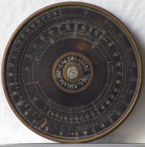 La regla circular de calculo