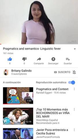 Linguistics I Video sobre Pragmatics y Semantics.