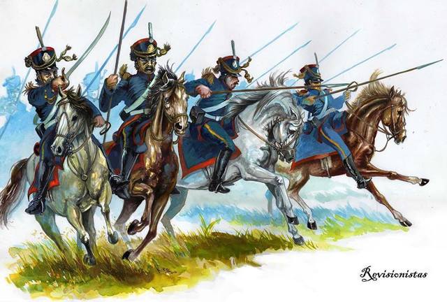 5. Formación del Regimiento de granaderos a caballo.