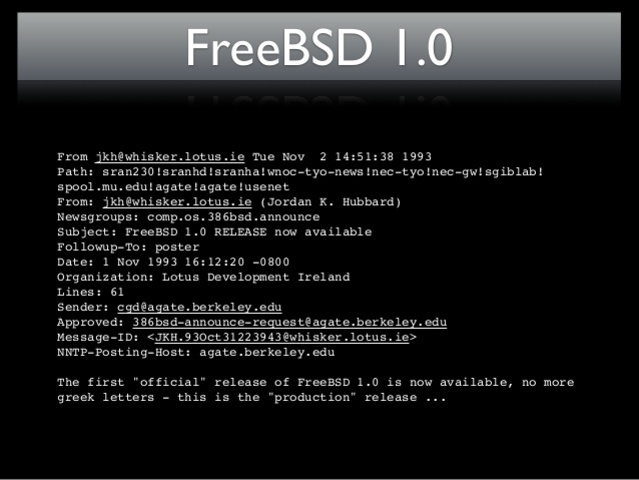 Empieza la creación de BSD 1.0.