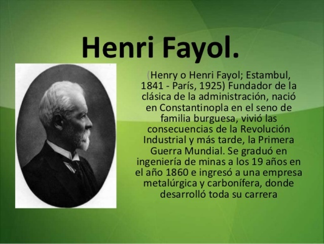 Henry Fayol (1841 – 1925)