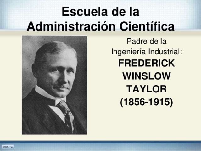 Federick W. Taylor (1856 – 1915)