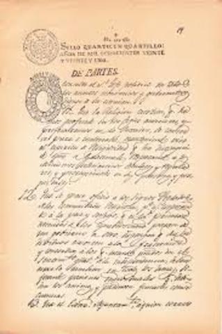 El acta de independencia