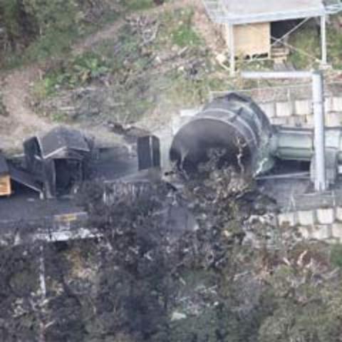 A third explosion rocks the mine.