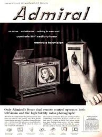 First remote control for a television set was created