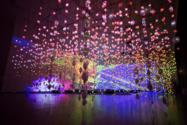 Instalación de Pipilotti Rist “Pixel Forest”