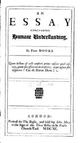 Ensayo sobre el entendimiento humano, por John Locke.
