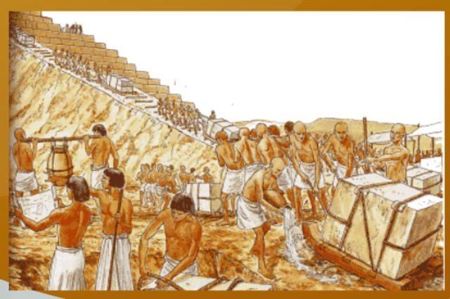 creación de las pirámides egipcias