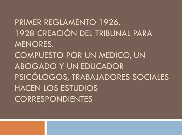 CREACIÓN DEL TRIBUNAL PARA MENORES