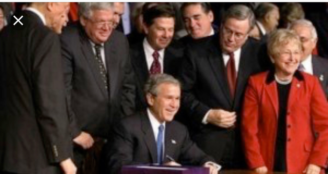 President George W.Bush signs the Medicare Mondernization Act (MMA)