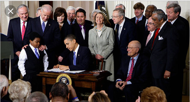 President Obama signed Affordable Care Act (ACA)