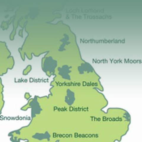 Uk's ten National parks are established