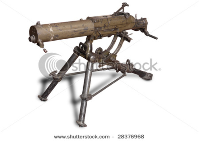 Maxim invents machine gun